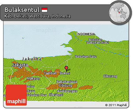 Physical Panoramic Map of Bulaksentul