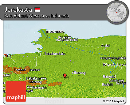 Physical Panoramic Map of Jarakasta