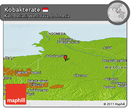 Physical Panoramic Map of Kobakterate