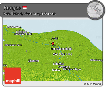 Physical Panoramic Map of Rengas