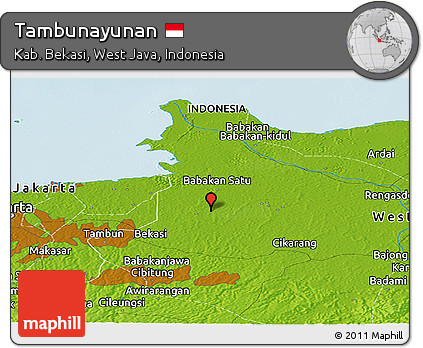 Physical Panoramic Map of Tambunayunan