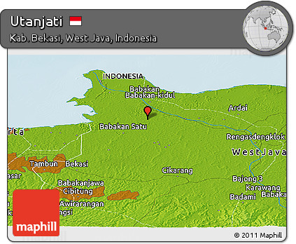 Physical Panoramic Map of Utanjati