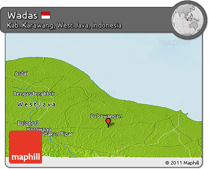 Physical Panoramic Map of Wadas