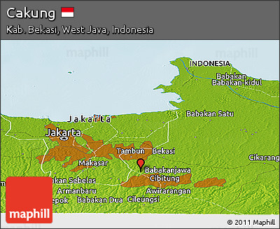 Physical Panoramic Map of Cakung