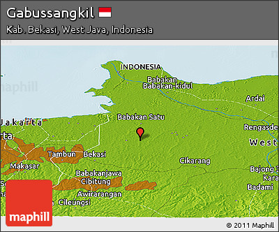 Physical Panoramic Map of Gabussangkil
