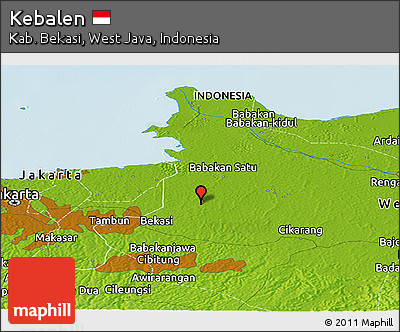 Physical Panoramic Map of Kebalen