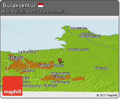 Physical Panoramic Map of Bulaksentul