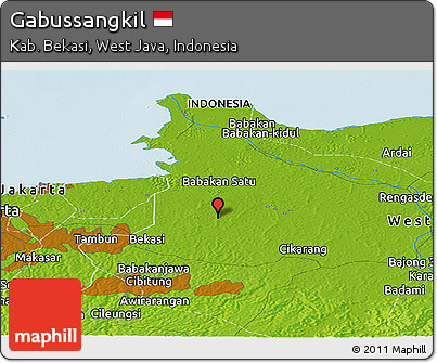 Physical Panoramic Map of Gabussangkil