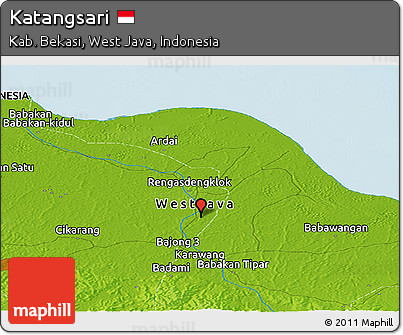 Physical Panoramic Map of Katangsari