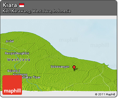 Physical Panoramic Map of Kiara