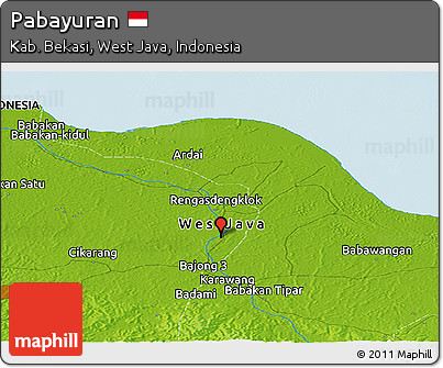 Physical Panoramic Map of Pabayuran
