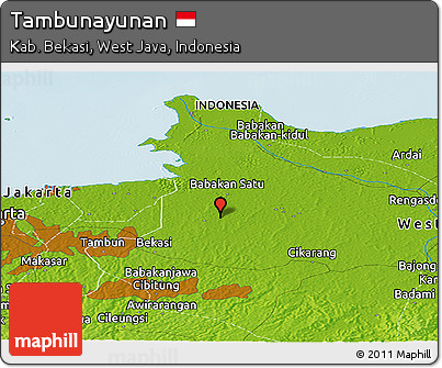 Physical Panoramic Map of Tambunayunan