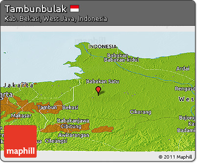 Physical Panoramic Map of Tambunbulak