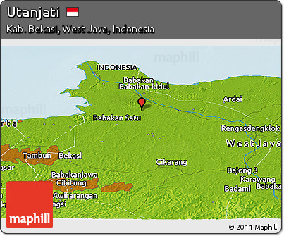 Physical Panoramic Map of Utanjati
