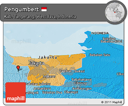 Political Panoramic Map of Pengumbert