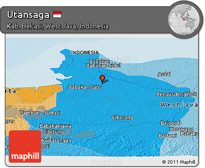 Political Panoramic Map of Utansaga