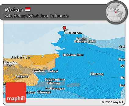 Political Panoramic Map of Wetan