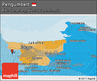 Political Panoramic Map of Pengumbert
