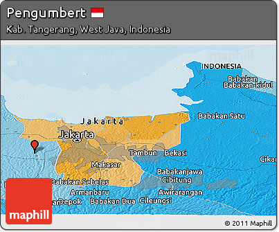 Political Panoramic Map of Pengumbert