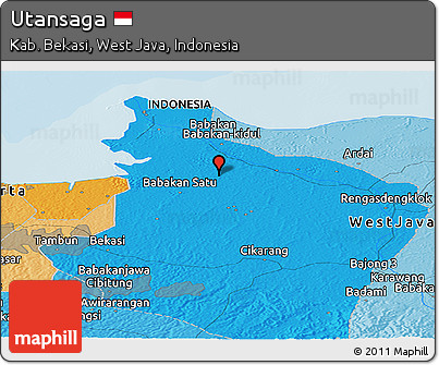 Political Panoramic Map of Utansaga