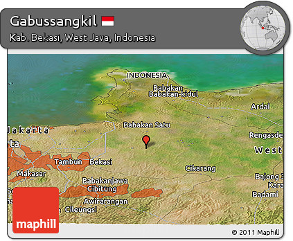 Satellite Panoramic Map of Gabussangkil