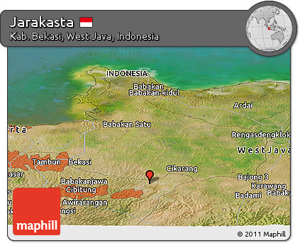 Satellite Panoramic Map of Jarakasta