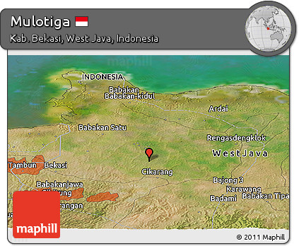 Satellite Panoramic Map of Mulotiga