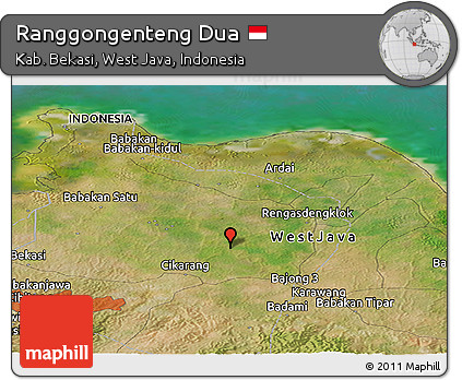 Satellite Panoramic Map of Ranggongenteng Dua