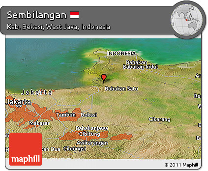 Satellite Panoramic Map of Sembilangan