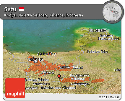 Satellite Panoramic Map of Setu
