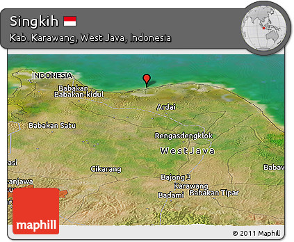 Satellite Panoramic Map of Singkih
