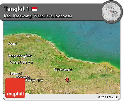 Satellite Panoramic Map of Tangkil 1