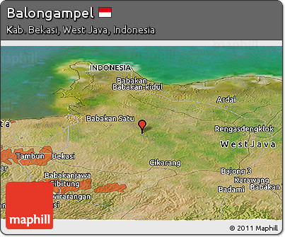 Satellite Panoramic Map of Balongampel