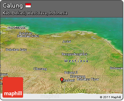 Satellite Panoramic Map of Calung