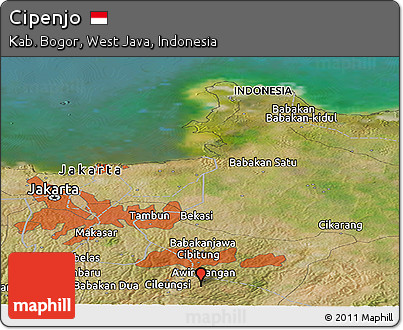 Satellite Panoramic Map of Cipenjo