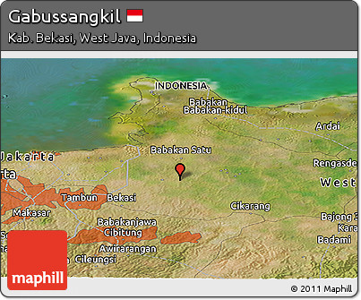 Satellite Panoramic Map of Gabussangkil