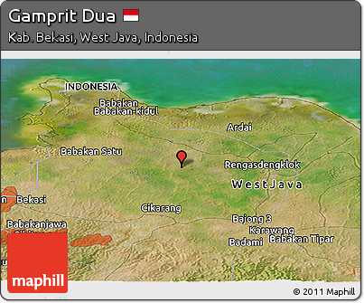 Satellite Panoramic Map of Gamprit Dua
