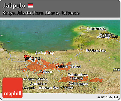 Satellite Panoramic Map of Jalipulo