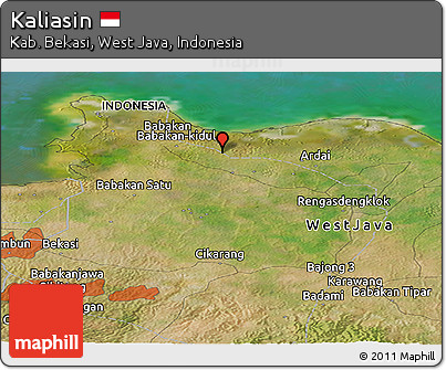Satellite Panoramic Map of Kaliasin