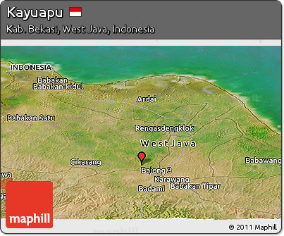 Satellite Panoramic Map of Kayuapu
