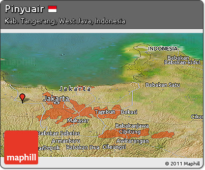 Satellite Panoramic Map of Pinyuair