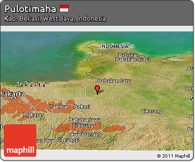 Satellite Panoramic Map of Pulotimaha