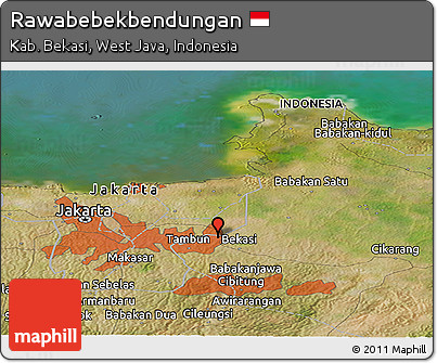 Satellite Panoramic Map of Rawabebekbendungan