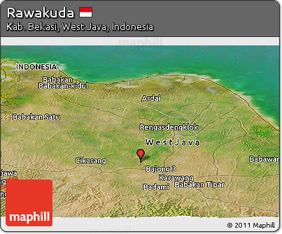 Satellite Panoramic Map of Rawakuda