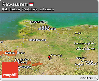 Satellite Panoramic Map of Rawasuren