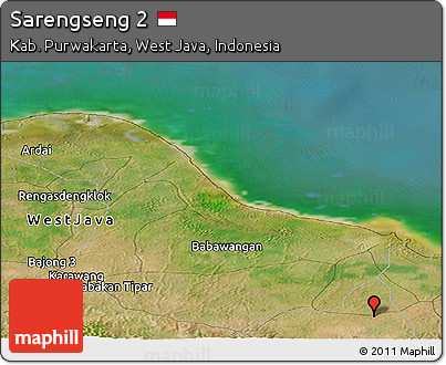 Satellite Panoramic Map of Sarengseng 2