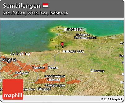 Satellite Panoramic Map of Sembilangan