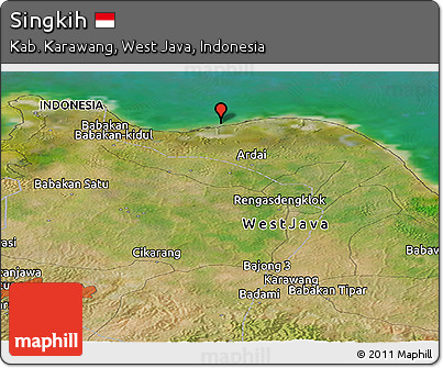 Satellite Panoramic Map of Singkih