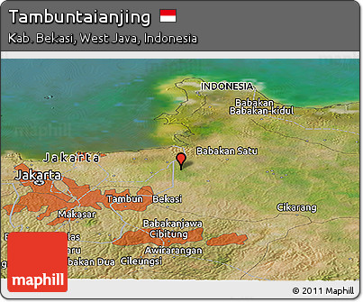 Satellite Panoramic Map of Tambuntaianjing