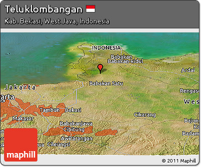 Satellite Panoramic Map of Teluklombangan